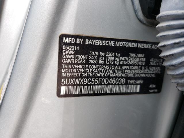 Photo 10 from auction – 2015 BMW X3 XDRIVE2 with VIN 5UXWX9C55F0D46038