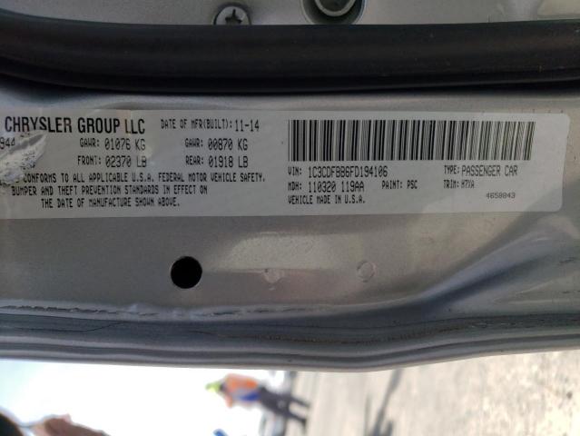 Photo 10 from auction – 2015 DODGE DART SXT with VIN 1C3CDFBB6FD194106
