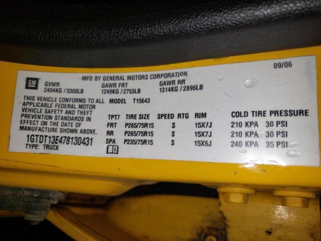Photo 10 from auction – 2007 GMC CANYON with VIN 1GTDT13E478130431