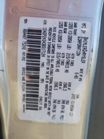 Foto 10 de la subasta – 2003 DODGE GRAND CARA con VIN 1D4GP24343B317124