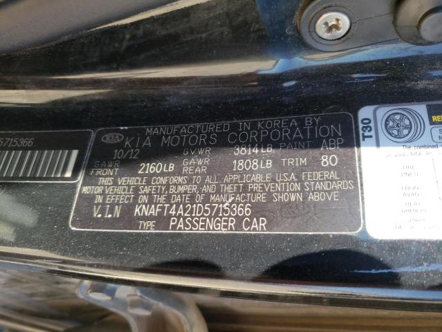 Photo 10 from auction – 2013 KIA FORTE LX with VIN KNAFT4A21D5715366