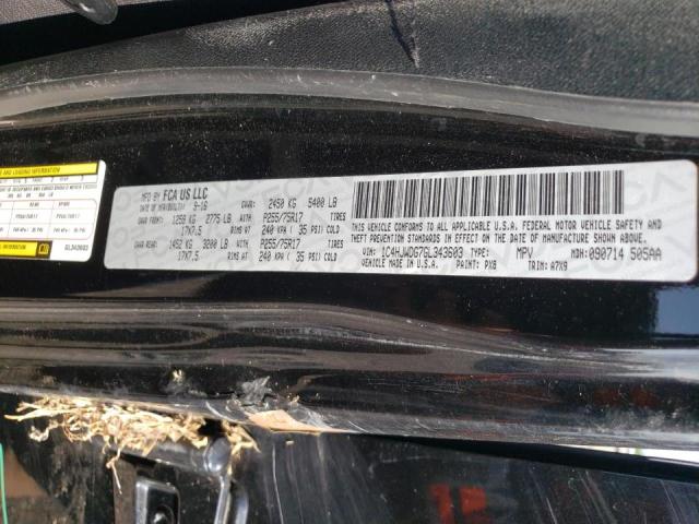 Photo 10 from auction – 2016 JEEP WRANGLER U with VIN 1C4HJWDG7GL343603