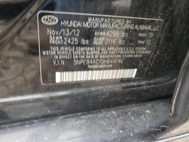 Photo 10 from auction – 2013 HYUNDAI SONATA GLS with VIN 5NPEB4AC1DH644146