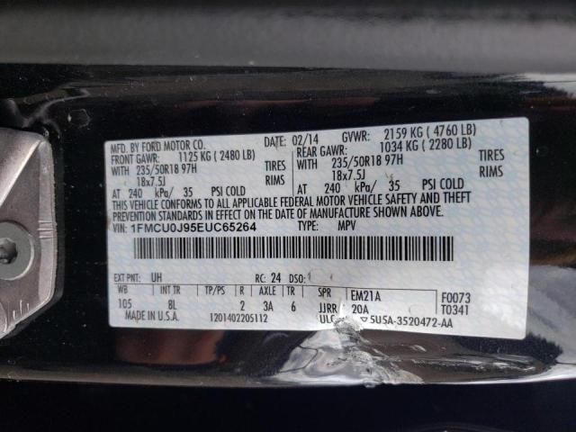 Photo 10 from auction – 2014 FORD ESCAPE TIT with VIN 1FMCU0J95EUC65264