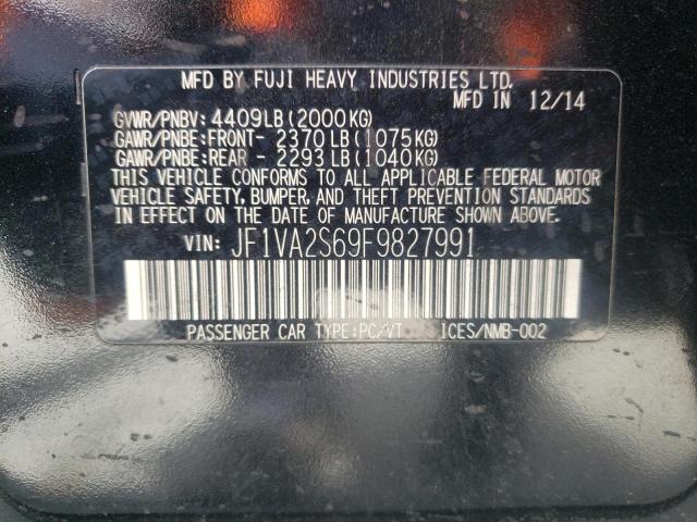 Photo 10 from auction – 2015 SUBARU WRX STI LI with VIN JF1VA2S69F9827991