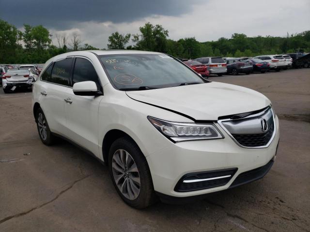 ACURA MDX TECHNO 2016 with VIN 5FRYD4H66GB061645 - Photo from auction