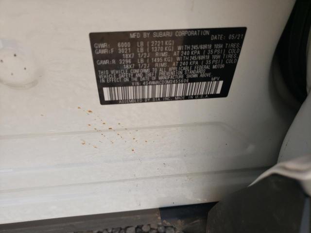 Photo 10 from auction – 2021 SUBARU ASCENT PRE with VIN 4S4WMACD3M3455606