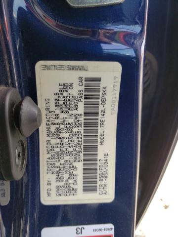 Photo 10 from auction – 2013 TOYOTA COROLLA BA with VIN 5YFBU4EE2DP136716