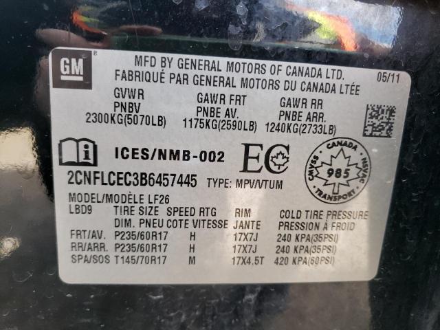 Photo 10 from auction – 2011 CHEVROLET EQUINOX LS with VIN 2CNFLCEC3B6457445