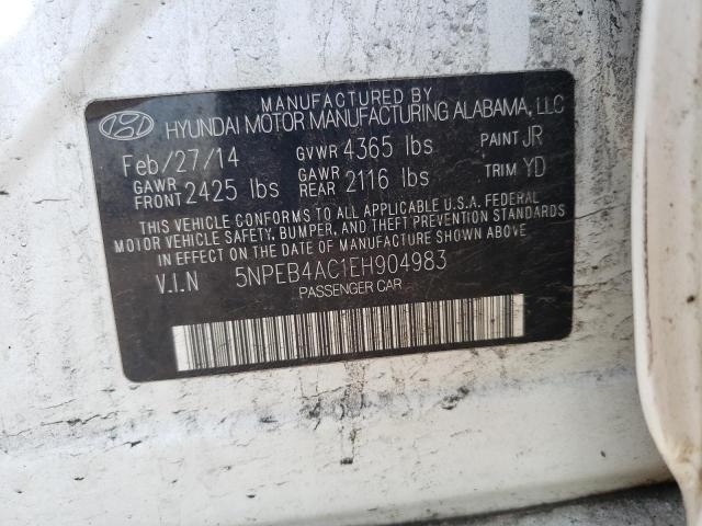 Photo 10 from auction – 2014 HYUNDAI SONATA GLS with VIN 5NPEB4AC1EH904983