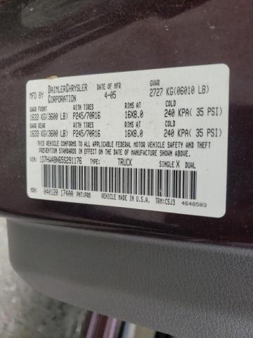 Photo 10 from auction – 2005 DODGE DAKOTA QUA with VIN 1D7HW48N65S291176