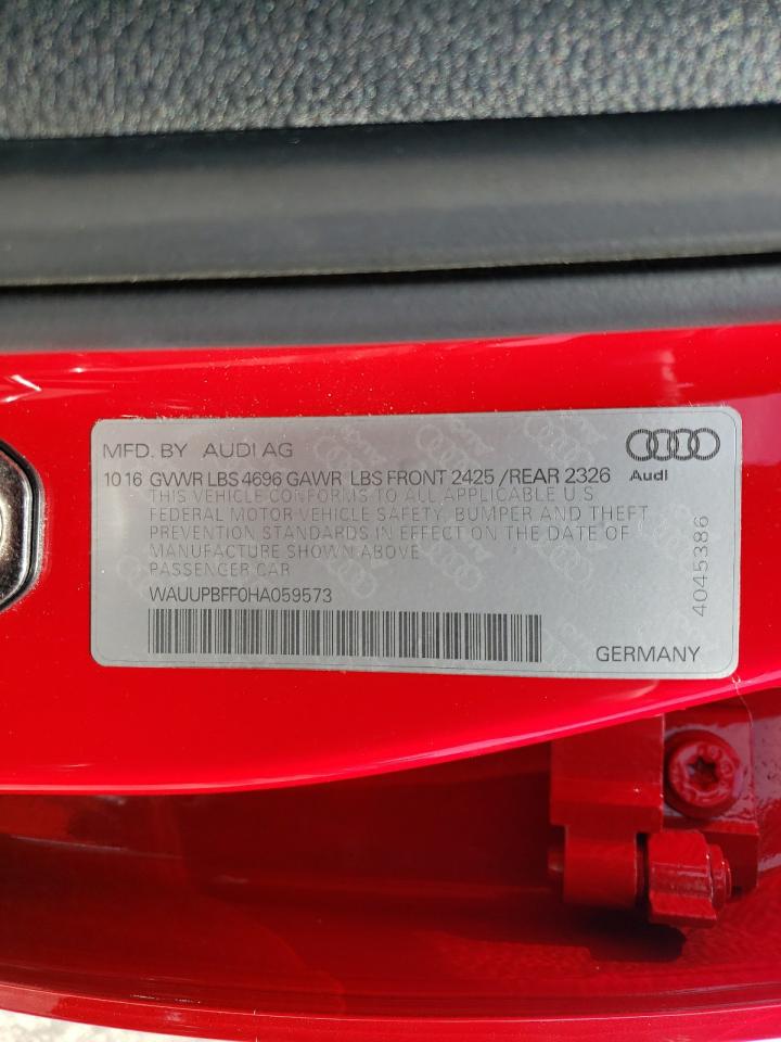 Photo 10 from auction – 2017 AUDI A3 E-TRON with VIN WAUUPBFF0HA059573