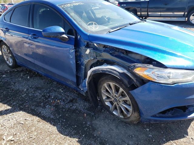 Photo 9 from auction – 2017 FORD FUSION SE with VIN 3FA6P0HD1HR407629
