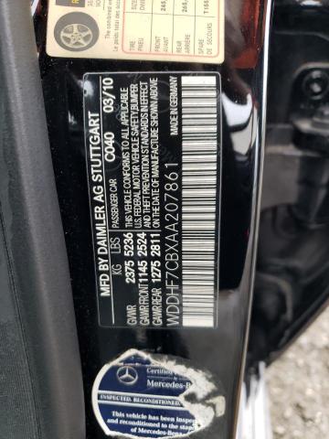 Photo 10 from auction – 2010 MERCEDES-BENZ E 550 with VIN WDDHF7CBXAA207861