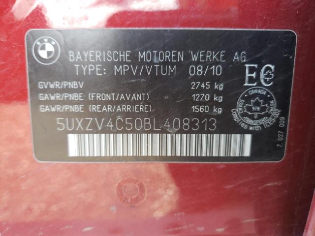 Photo 10 from auction – 2011 BMW X5 XDRIVE3 with VIN 5UXZV4C50BL408313