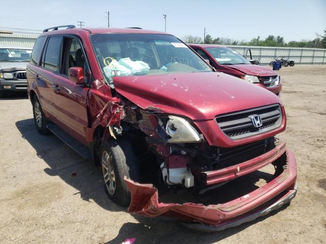 HONDA PILOT EX 2004 with VIN 2HKYF18434H545522 - Photo from auction