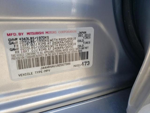 Photo 10 from auction – 2011 MITSUBISHI OUTLANDER with VIN JA4AR4AU1BZ007986
