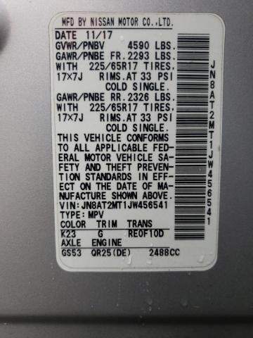 Photo 10 from auction – 2018 NISSAN ROGUE S with VIN JN8AT2MT1JW456541