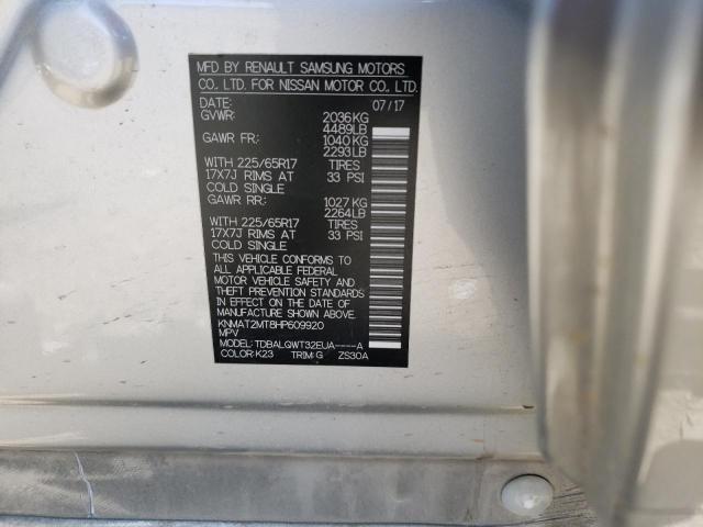 Photo 10 from auction – 2017 NISSAN ROGUE S with VIN KNMAT2MT8HP609920