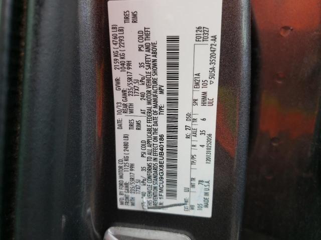 Photo 10 from auction – 2014 FORD ESCAPE SE with VIN 1FMCU9GX8EUB40186