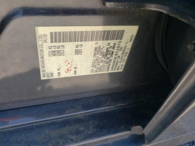 Photo 10 from auction – 2010 NISSAN MAXIMA S with VIN 1N4AA5AP2AC853970
