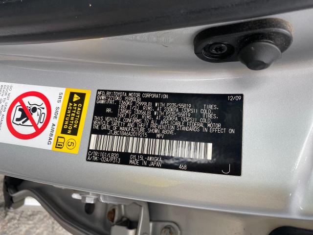 Photo 10 from auction – 2010 LEXUS RX 450 with VIN JTJBC1BA6A2019215