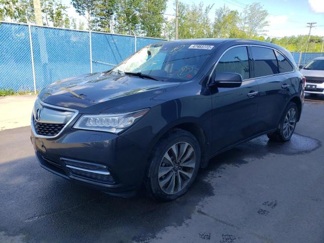 Photo 2 from auction – 2016 ACURA MDX TECHNO with VIN 5FRYD4H48GB507339