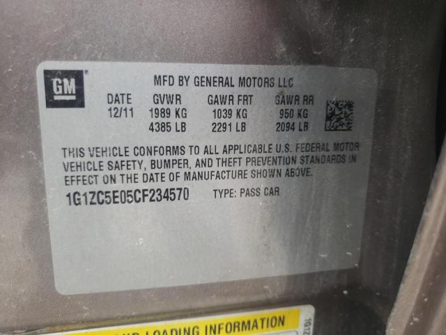 Photo 10 from auction – 2012 CHEVROLET MALIBU 1LT with VIN 1G1ZC5E05CF234570