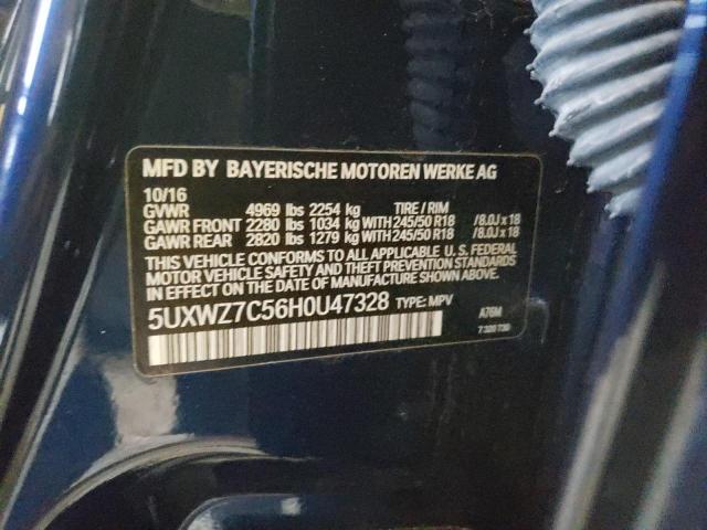 Photo 10 from auction – 2017 BMW X3 SDRIVE2 with VIN 5UXWZ7C56H0U47328