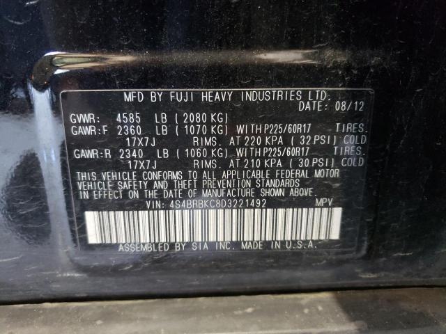 Снимка 10 от търг – 2013 SUBARU OUTBACK 2. с VIN 4S4BRBKC8D3221492