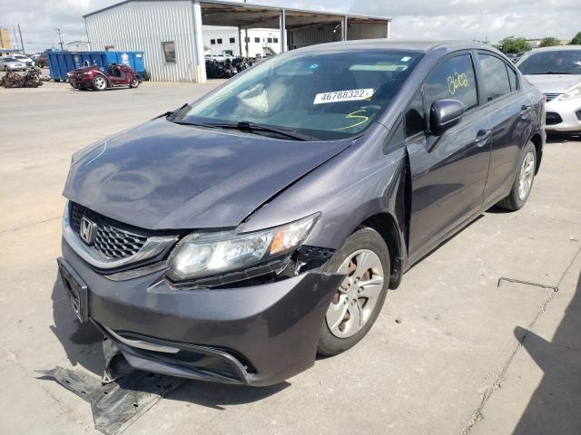 Photo 2 from auction – 2014 HONDA CIVIC LX with VIN 19XFB2F53EE059173