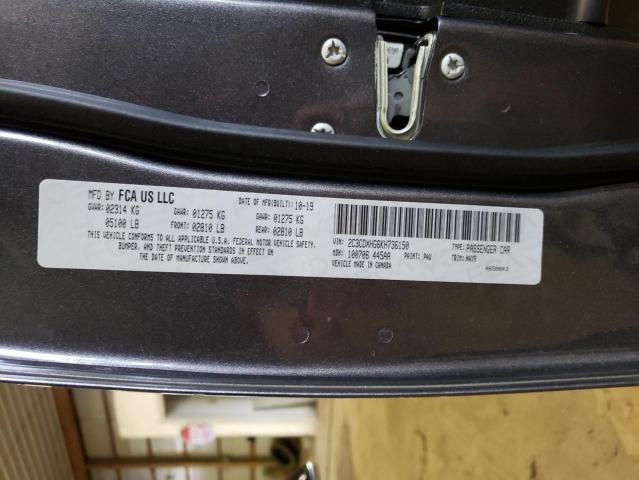 Photo 10 from auction – 2019 DODGE CHARGER GT with VIN 2C3CDXHG6KH736150
