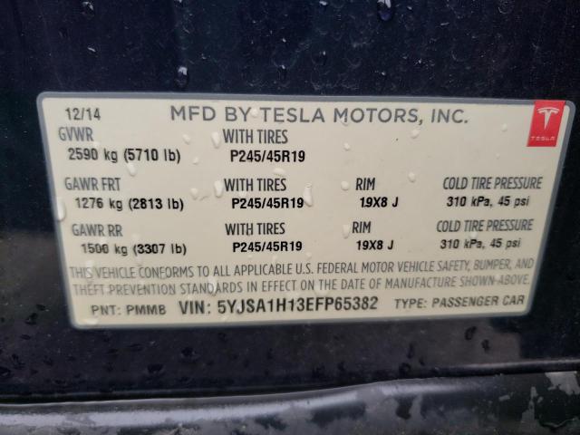Photo 10 from auction – 2014 TESLA MODEL S with VIN 5YJSA1H13EFP65382