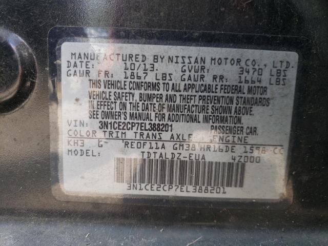 Photo 10 from auction – 2014 NISSAN VERSA NOTE with VIN 3N1CE2CP7EL388201