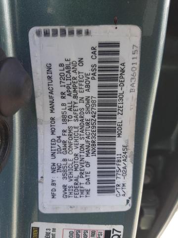 Photo 10 from auction – 2005 TOYOTA COROLLA CE with VIN 1NXBR32E95Z427987