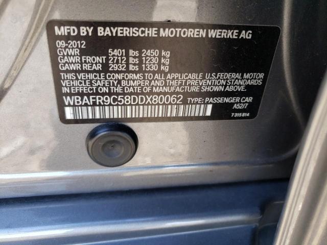 Photo 10 from auction – 2013 BMW 550 I with VIN WBAFR9C58DDX80062
