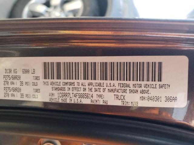 Photo 10 from auction – 2015 RAM 1500 SLT with VIN 1C6RR7LT4FS665614