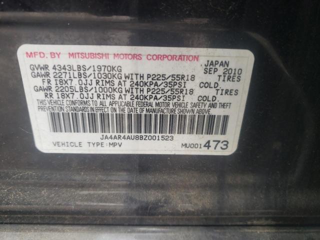 Photo 10 from auction – 2011 MITSUBISHI OUTLANDER with VIN JA4AR4AU8BZ001523
