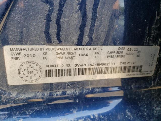 Photo 10 from auction – 2011 VOLKSWAGEN JETTA TDI with VIN 3VWPL7AJ4BM682111