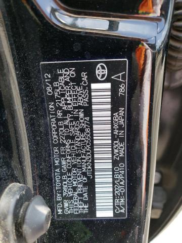 Photo 10 from auction – 2012 TOYOTA PRIUS with VIN JTDKN3DU9C5508774