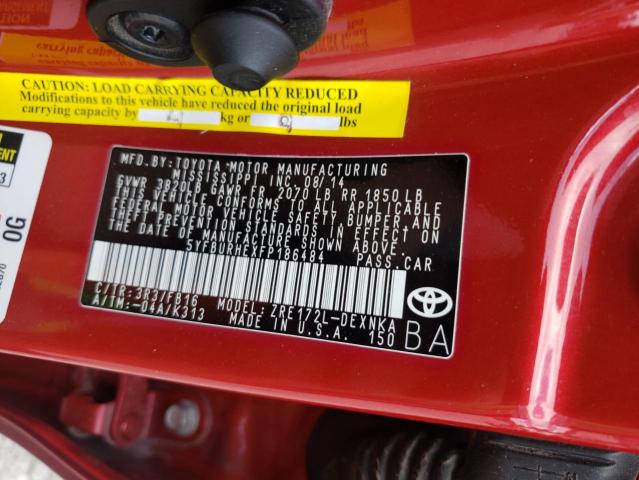 Photo 10 from auction – 2015 TOYOTA COROLLA L with VIN 5YFBURHEXFP186484