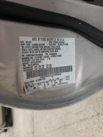 Photo 10 from auction – 2001 FORD TAURUS SE with VIN 1FAFP53U31G109066