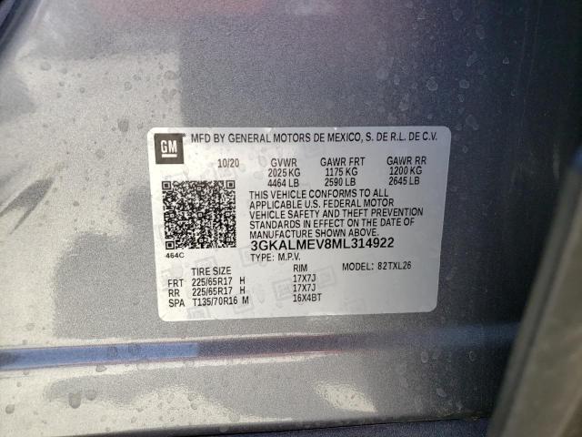 Photo 10 from auction – 2021 GMC TERRAIN SL with VIN 3GKALMEV8ML314922