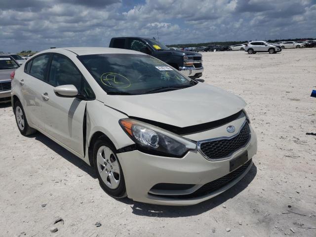 KIA FORTE LX 2014 with VIN KNAFK4A63E5100387 - Photo from auction