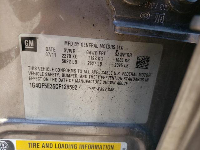 Photo 10 from auction – 2012 BUICK LACROSSE P with VIN 1G4GF5E36CF128592