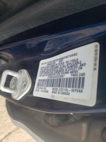 Photo 10 from auction – 2002 TOYOTA COROLLA CE with VIN 2T1BR12E52C570257