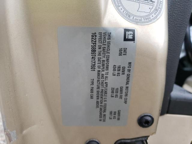 Photo 10 from auction – 2007 PONTIAC G6 VALUE L with VIN 1G2ZF58B974177601
