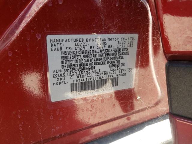 Photo 10 from auction – 2021 NISSAN KICKS SR with VIN 3N1CP5DV5ML549801
