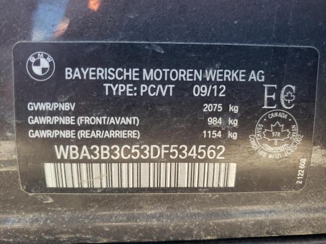 Photo 10 from auction – 2013 BMW 328 XI with VIN WBA3B3C53DF534562