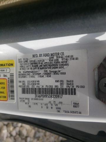 Photo 10 from auction – 2013 FORD FUSION SE with VIN 3FA6P0H95DR220917